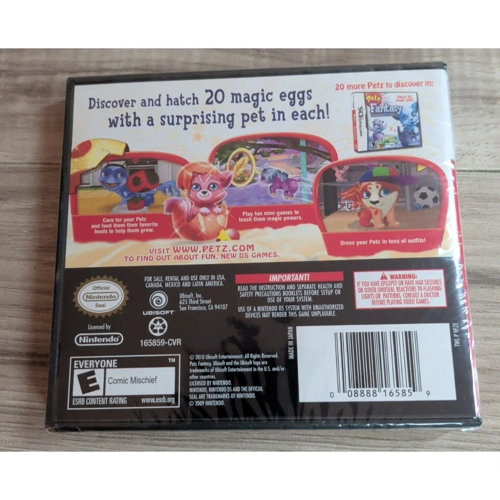 Petz Fantasy: Sunshine Magic (Nintendo DS, 2010) DS NEW SEALED